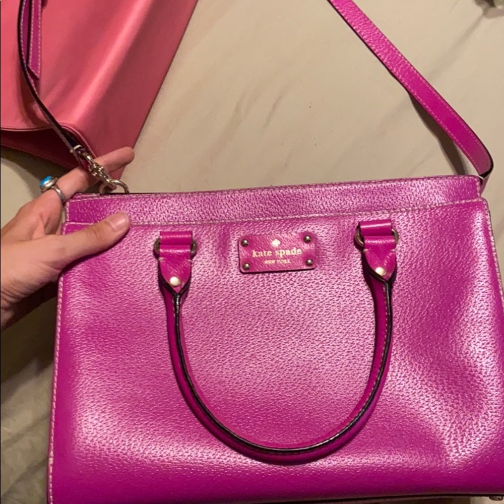 Purple Kate spade bag